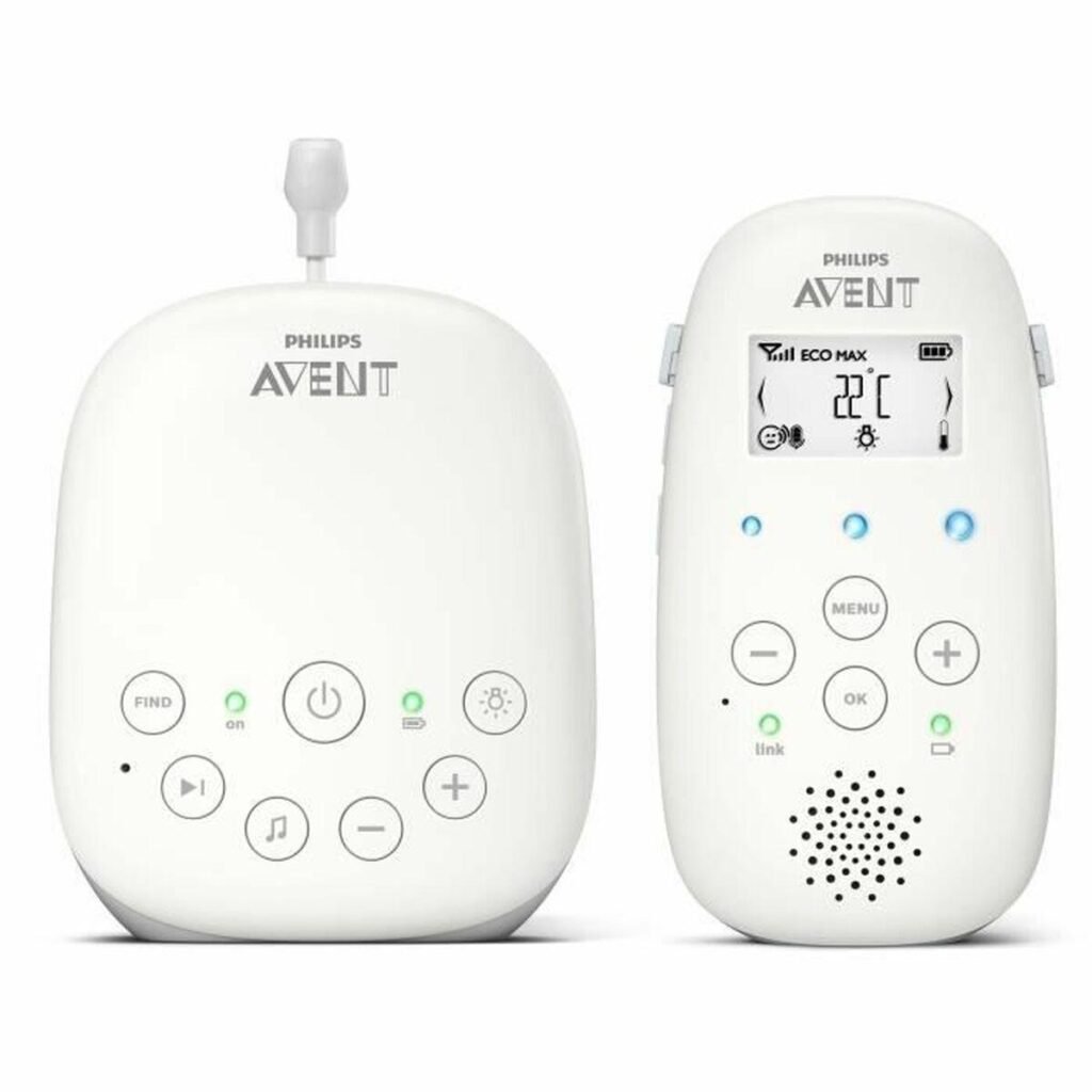 Philips Avent babyalarm - hvid, LCD, natlys