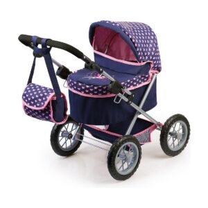 Reig Trendy Royal dukke-barnevogn - blå/pink, 45 cm