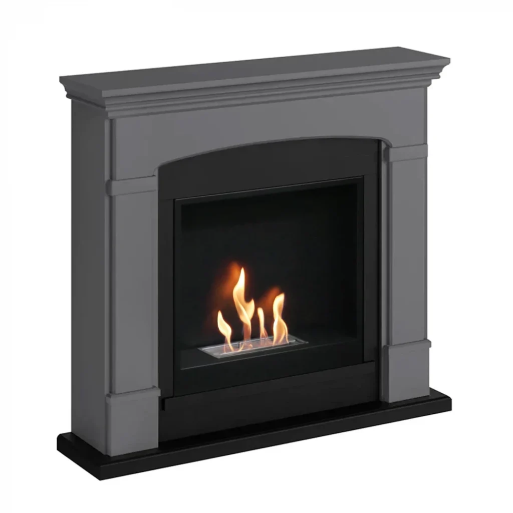 Helmi Grå Biopejs kamin