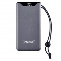 Intenso Powerbank 10.000 mAh PD/QC USB-A/USB-C inkl. USB-C kabel - Grå - Powerbank