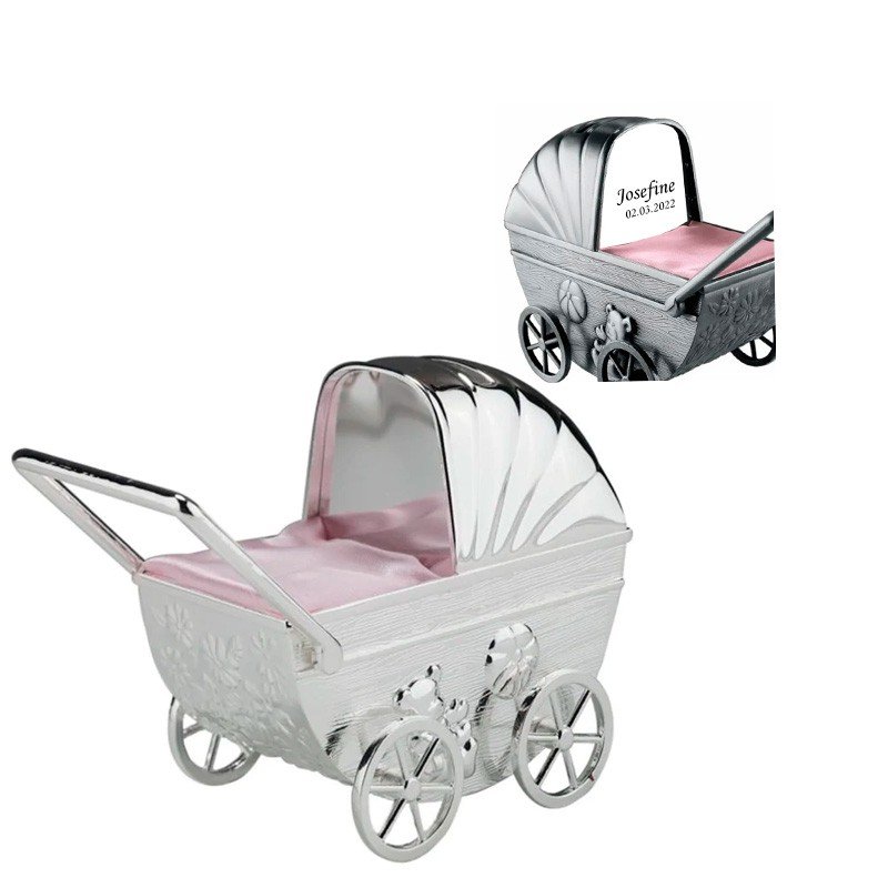 Nordahl Andersen Barnevogn sparebøsse krom