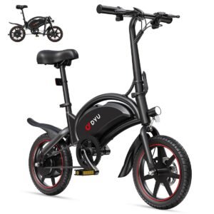 DYU DYU-D3S-001 elcykel 14" - Sort, 250 W, 10 Ah, foldbar